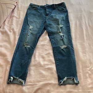 Abercrombie & Fitch super skinny ankle high rise jeans